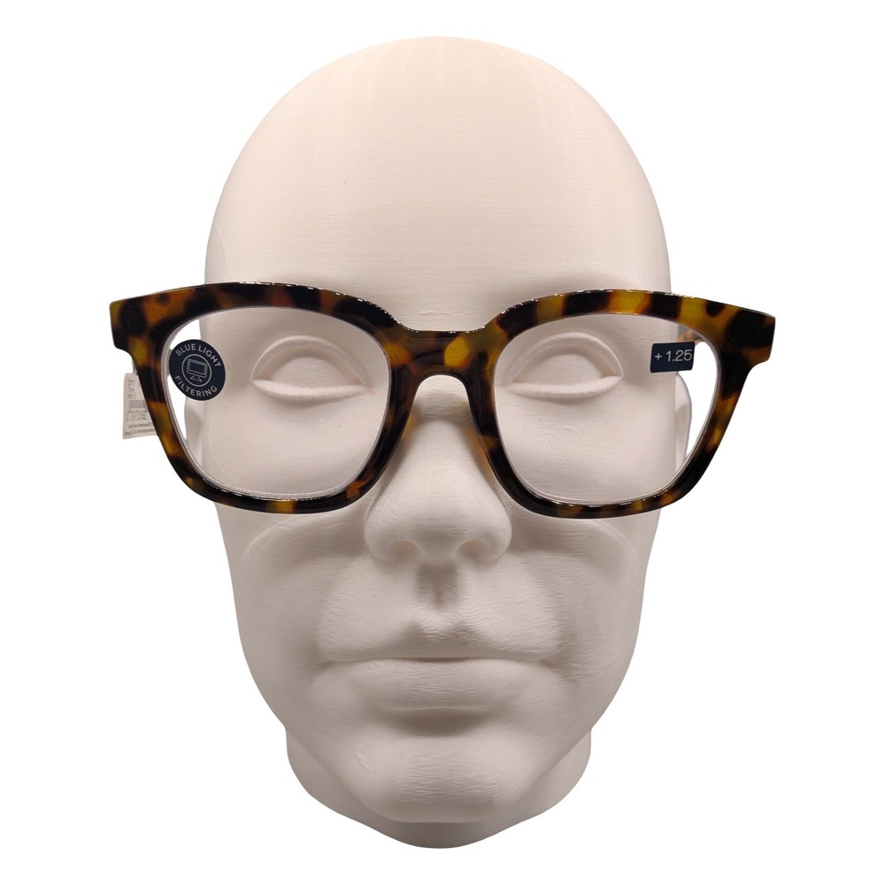 Peepers To the Max Tortoise Blue Light Reading Glasses +1.25 2516 Mens Womens